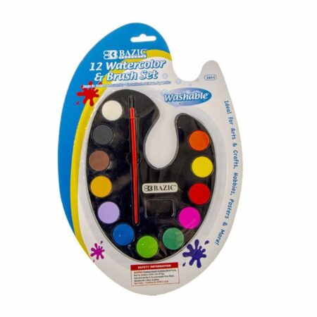Watercolor Paint Set 12 Colors - Pack of 144