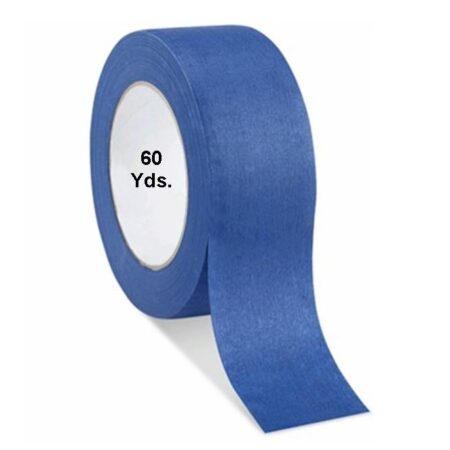 High-quality 1.5-inch blue painter's tape, 60 yards long, with 14-day clean removal. UV-resistant and ideal for interior and exterior painting. Sold in bulk—24 rolls per case at wholesale prices.