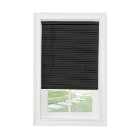 black mini blinds-vinyl-cordless