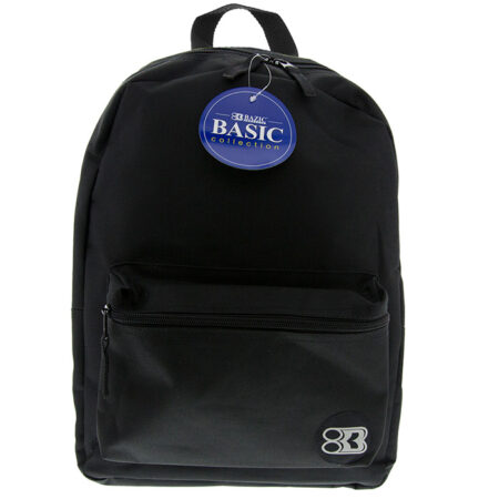 17" black backpack
