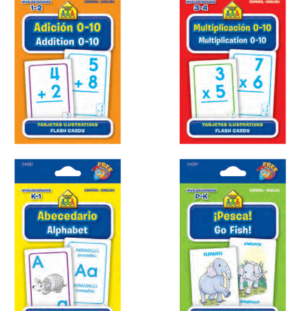 Bilingual English-Spanish Flash Cards – 36 Cards Per Pack – Educational Language Learning Tools for Kids