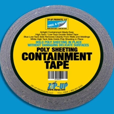 Double Sided Containment Tape for Dust Barriers, 2"x20 yards - High-quality adhesive tape for contractors.