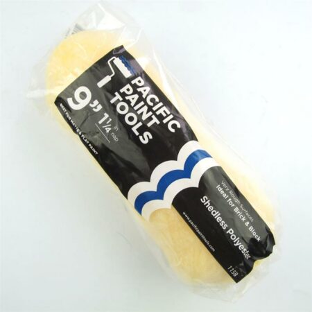 9-inch polyester paint roller cover with 1-1/4” nap for extra-rough surfaces