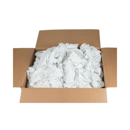 white terry cloth rags