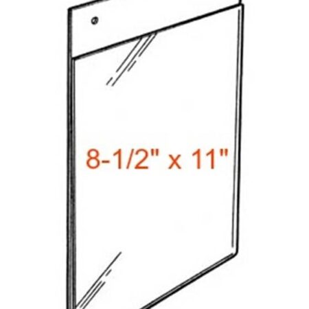 8-1/2 x 11 Plastic Wall Mount Sign Holders
