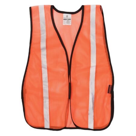 Safety Vest with Silver Reflector Stripes