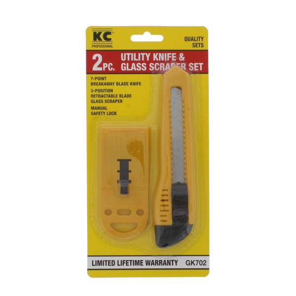 Utility Knife & Glass Scraper Set Mazer Wholesale, Inc.