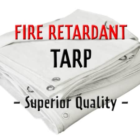 Flame Retardant Tarps, 20′ x 40′ White, are designed to provide durable, fire-resistant protection for a wide range of industrial.