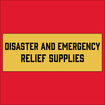 Emergency and Disaster Relief Supplies