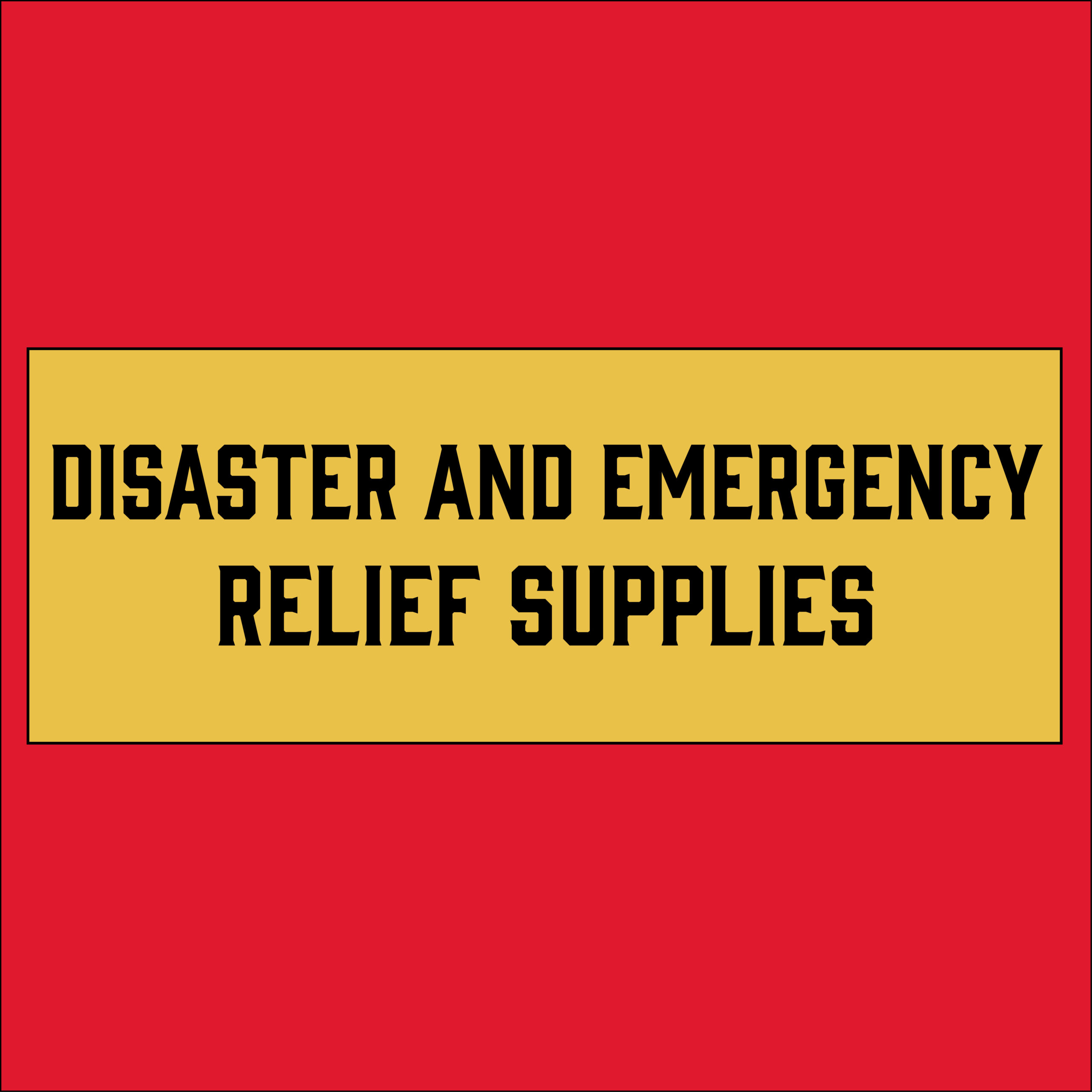 Emergency and Disaster Relief SuppliesWholesale Prices