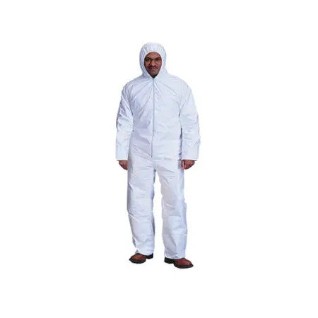 Disposable 3 Ply Coverall with Hood provides lightweight, reliable personal protection for industrial and construction.