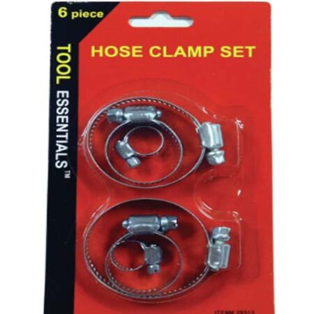 Hose Clamps – 6 piece – Assorted Sizes