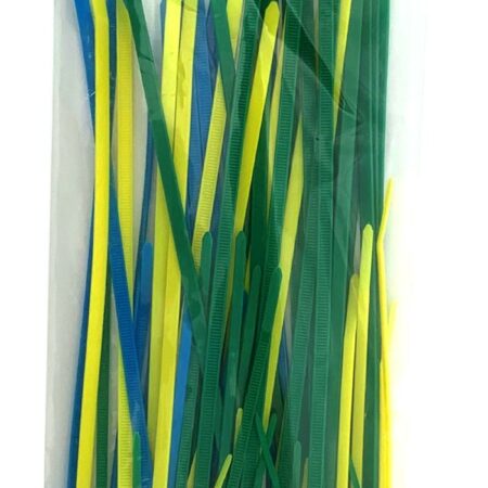 100-Piece Colored Cable Tie Assortment