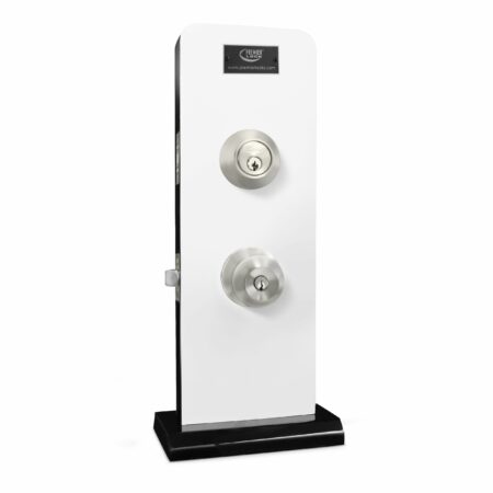 Stainless Steel Entry Door Knob Combo Lock Set with Deadbolt and 6 SC1 Keys- 12 Pack with 3 Master Keys (M2)