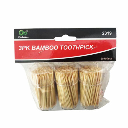 Bamboo Toothpick Dispensers 3pk - Pack of 48