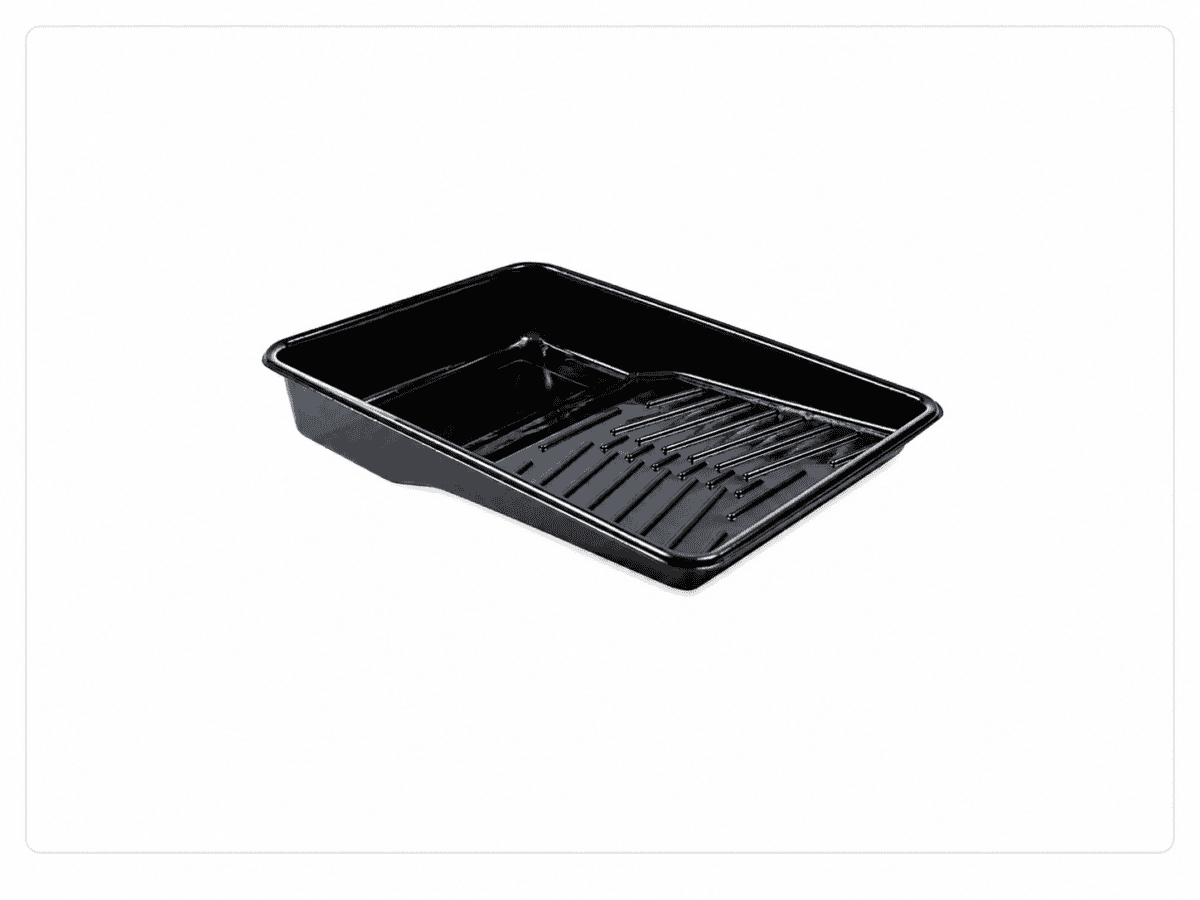 12 inch heavy duty deep well paint tray solvent resistant for professional painting applications.