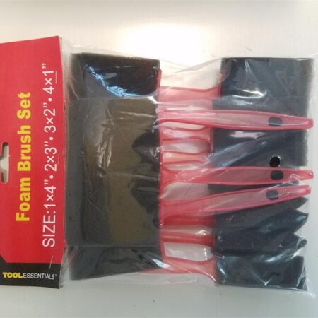 Set of 10 paint brush includes (4pc 1", 3pc 2", 2pc 3", 1pc 4" wide)