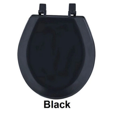Black Color Soft Wood Standard Toilet Seat 17”