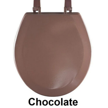 Chocolate Color Soft Wood Toilet Seat 17”