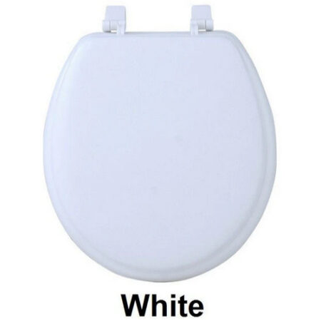 White Color Soft Wood Toilet Seat 17”