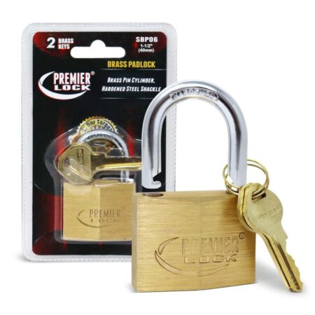 Solid Brass Padlocks Polished 1-1/2"