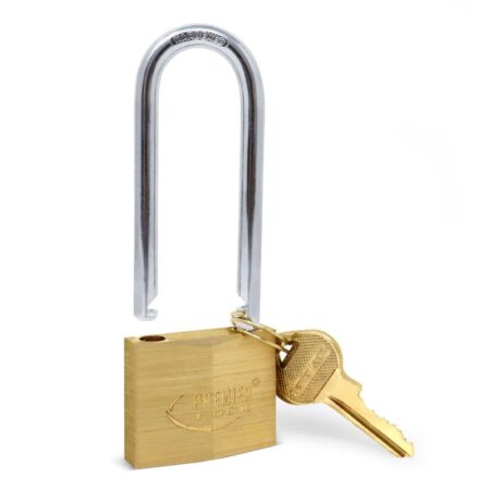 Top view Solid Brass Padlocks Polished 1-1/2”