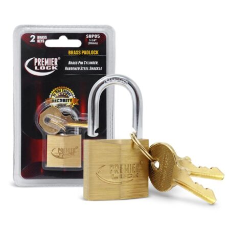 Solid Brass Padlocks Polished 1-1/4"