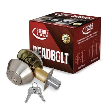 Deadbolt Door Lock with 2 KW1 Stainless Steel Keyed Alike - Wholesale Price