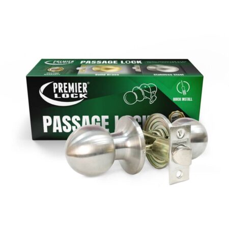 Passage Door Knob-Boxed Stainless Steel - Wholesale Price