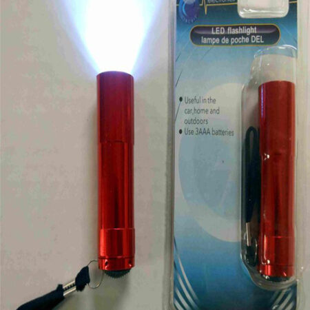 Flashlight 3-Led (Blue/Silver/Red/Black) – Wholesale Price