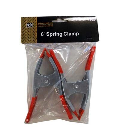 Metal Spring Clamps 6″ with PVC Grips & Tips (2-Piece Pack) – Wholesale Price