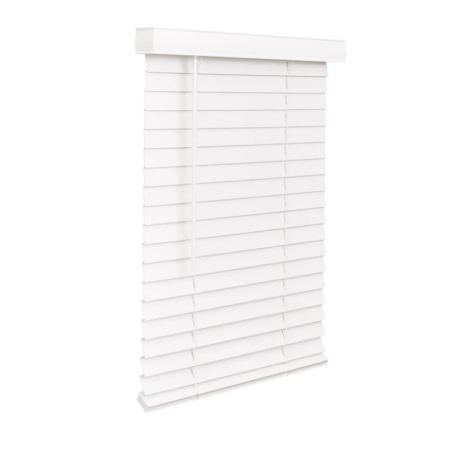 2" Faux Wood Blinds – Snow White – 60" Height (Pack of 2)