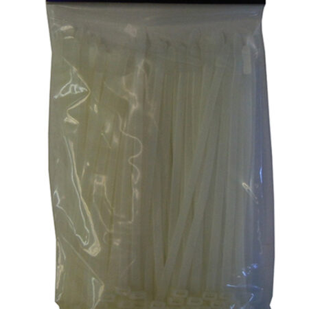 White Cable Ties 3/16" x 15" (100-Piece Pack) – Wholesale Price