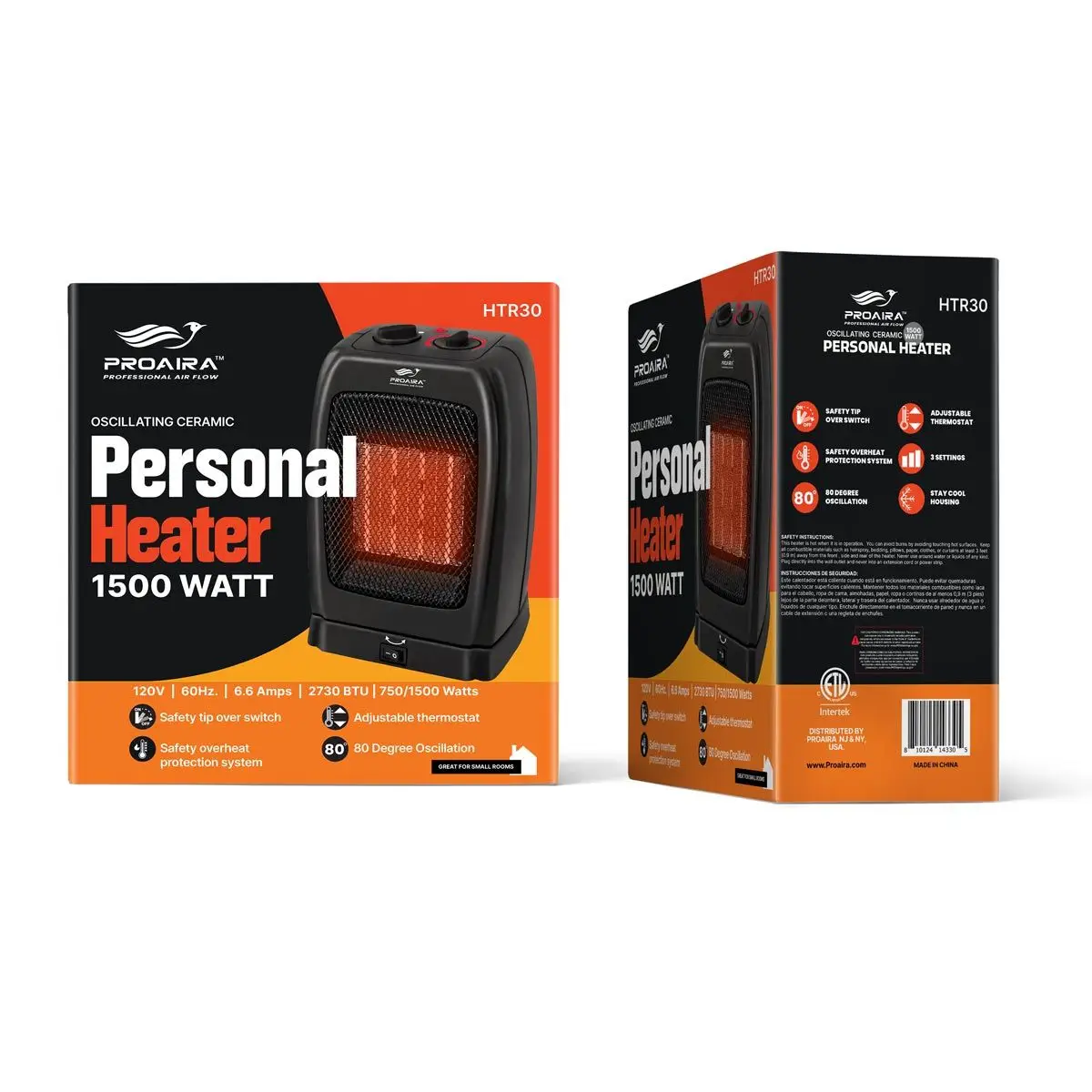 Oscillating Ceramic Heater - Case of 6 Heaters - Wholesale Price - Image 2