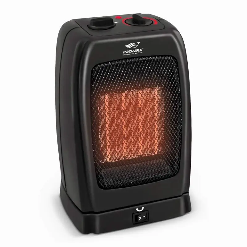 Oscillating Ceramic Heater – 3 Heat Settings, Tip-Over Protection