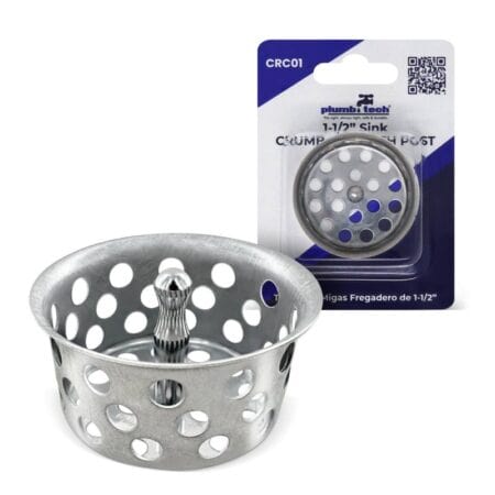 1.5 inch sink strainer stainless steel crumb cup with post