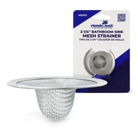 2-1/4 inch bathroom sink mesh strainer stainless steel