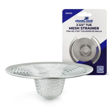 2-3/4 inch bathtub drain mesh strainer stainless steel