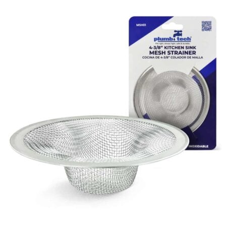 4-3/8 inch kitchen sink mesh strainer stainless steel