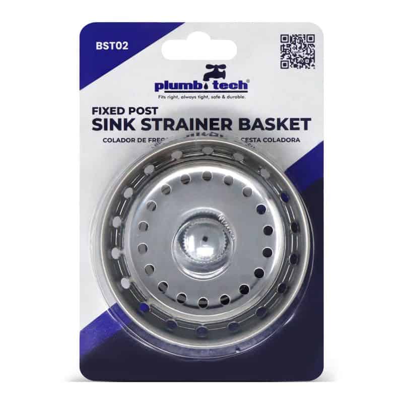 sink strainer basket top view stainless steel