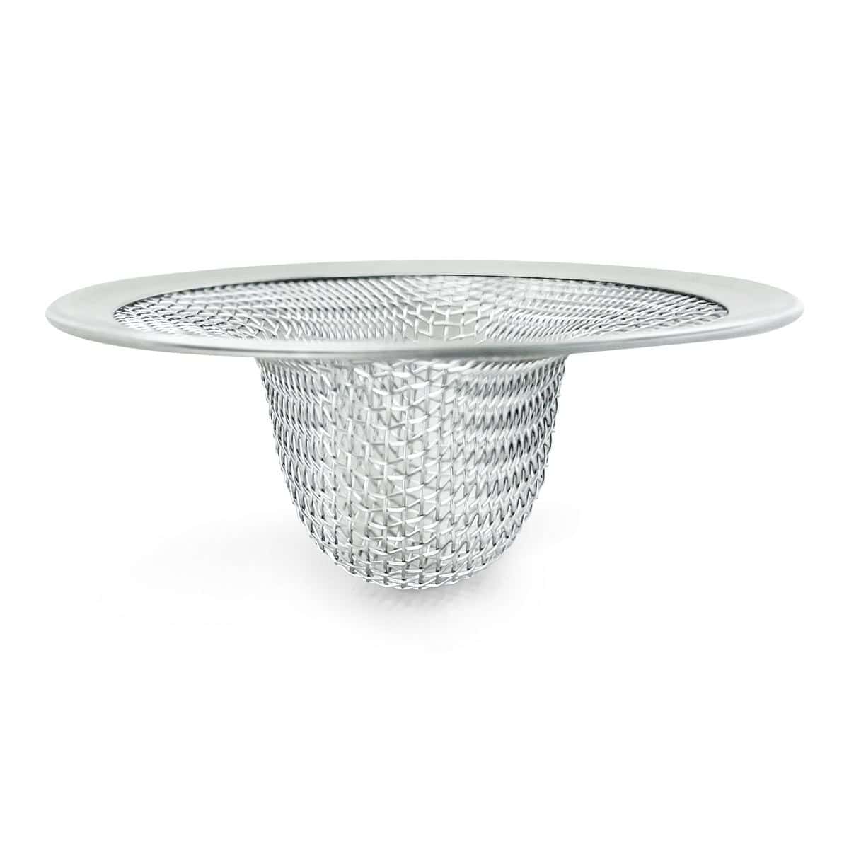 bathroom sink strainer catching hair and debris