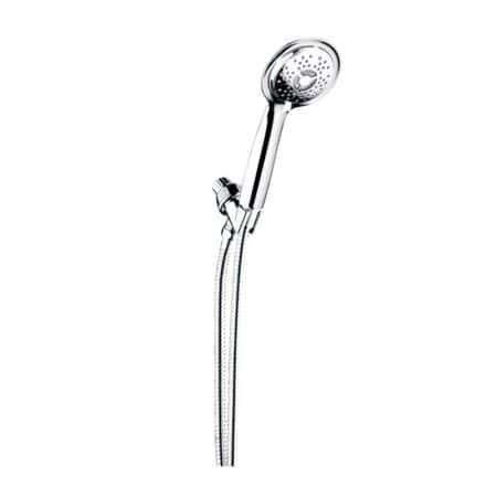 3 Color LED Water Temperature Hand Shower 4 Function 1.8 GPM provides visual temperature control and comfort