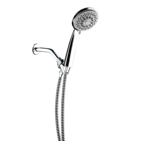 handheld shower head chrome 3 function with hose holder