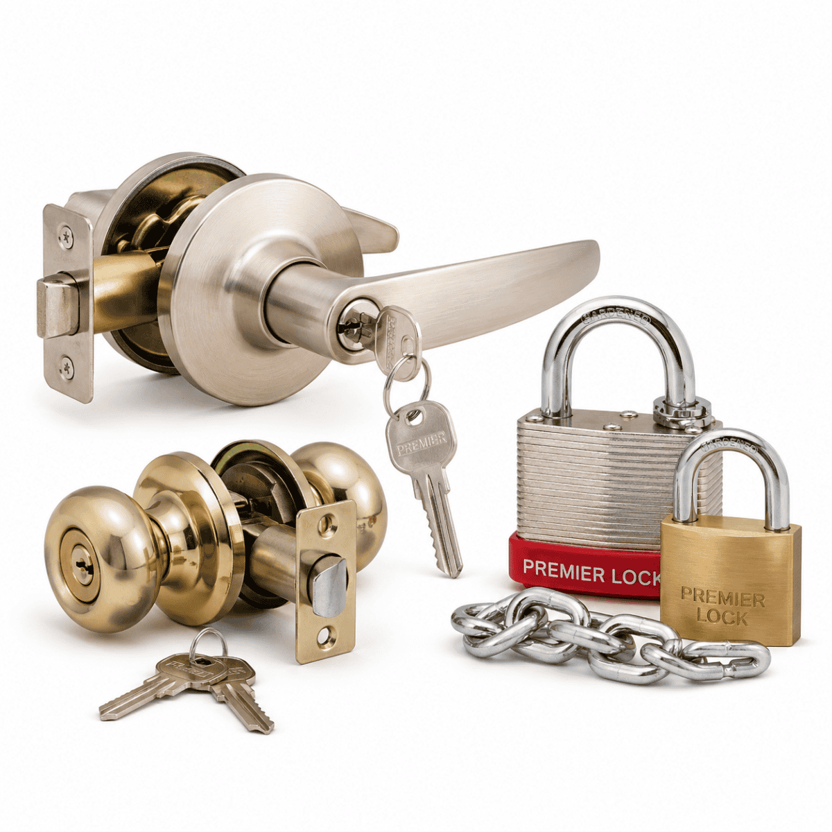 Door locks and padlocks hardware