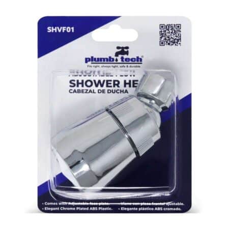 adjustable flow shower head chrome high pressure bathroom