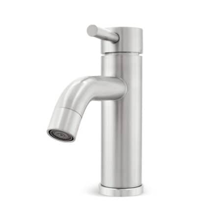 Install single handle basin bathroom faucet stainless steel for modern look, smooth operation, and efficient 1.2 GPM water usage.