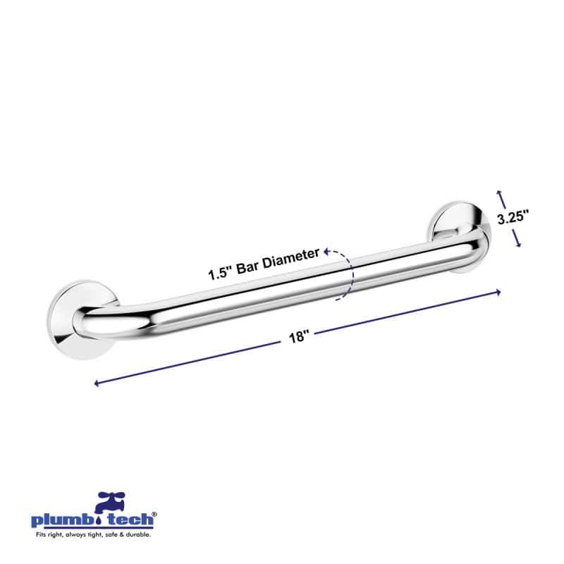 concealed screw grab bar cover flange design
