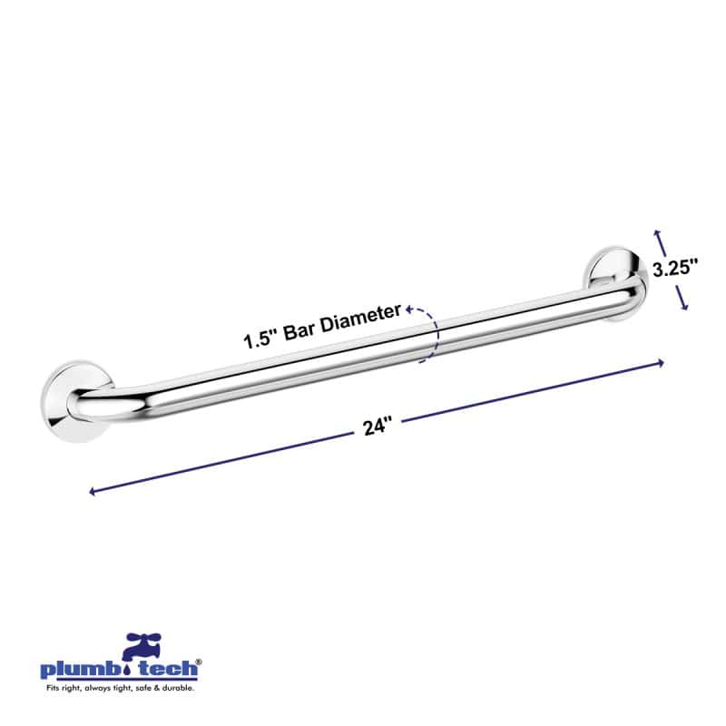 concealed screw grab bar cover flange design