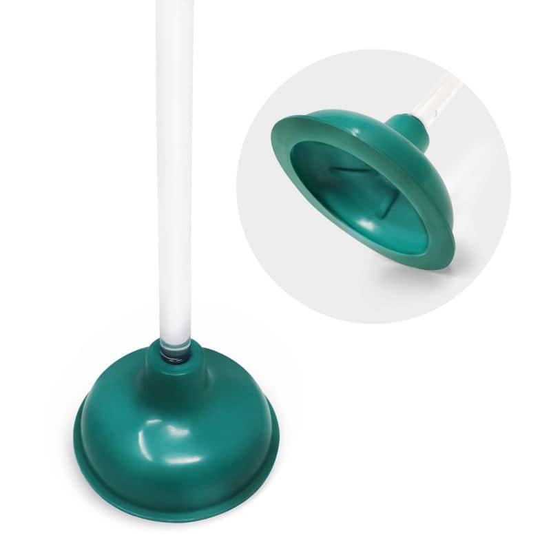 19 inch clear decorative handle plunger grip
