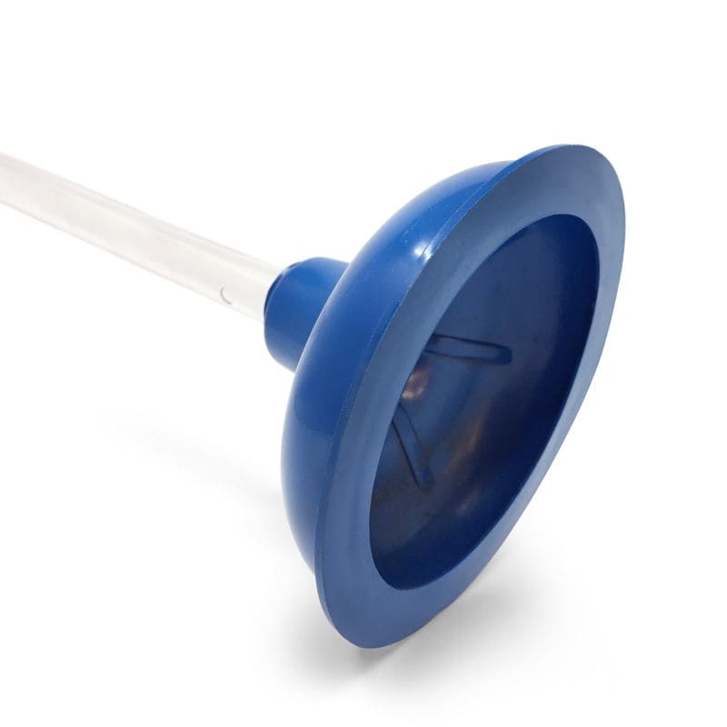 19 inch clear decorative handle plunger grip